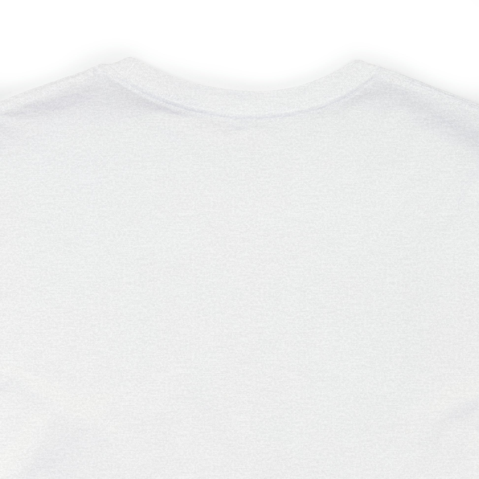 The Short Sleeve Tee - Small Logo is displayed, showing the back view. This plain white T-shirt features a simple crew neckline and smooth fabric with no visible designs or patterns. The image focuses on the upper part of the T-shirt, highlighting its clean and minimalistic style, making it ideal for customization such as adding a logo.