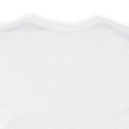 The Short Sleeve Tee - Small Logo is displayed, showing the back view. This plain white T-shirt features a simple crew neckline and smooth fabric with no visible designs or patterns. The image focuses on the upper part of the T-shirt, highlighting its clean and minimalistic style, making it ideal for customization such as adding a logo.