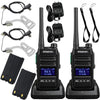 BridgeCom MV-65 2 pack Rugged Waterproof Heavy Duty Metal-Frame Walkie Talkie, VHF Long Range, Rechargable Long Lasting Battery, Crisp Clear Audio, Construction, School, Business, Retail, Hunting, Outdoor
