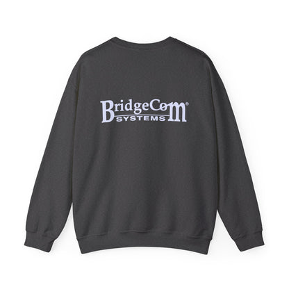 Unisex Heavy Blend Crewneck Sweatshirt - Green Wave Design | Comfortable & Stylish for Tech Lovers