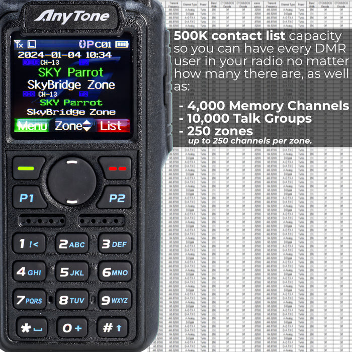 AnyTone AT-D878UVII Plus Commercial Radio