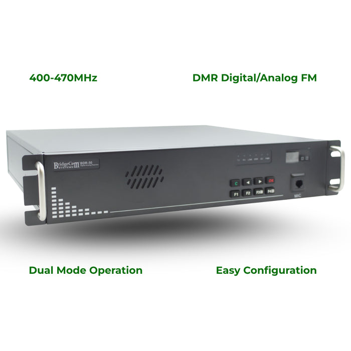 BDR-50U Commercial DMR / Analog UHF Repeater