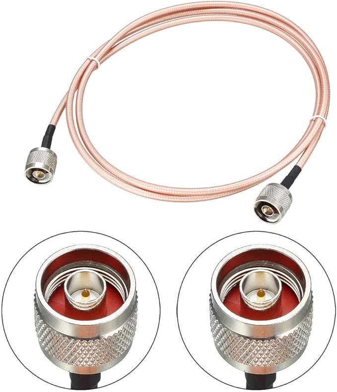 6' RG-142 N-to-N Male RF jumper cable