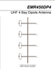 EMR 450 DP4Bay Dipole Antenna 350-520