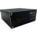A black MMDVM Assembly for BCR Repeaters with a brushed metal finish, featuring a small display and labeled ports including RX IN, CLIP, RX GAIN, TX, and RSSI. Powered by the Allwinner H3 CPU, the device prominently displays the brand name "Repeater Builder" on its surface.