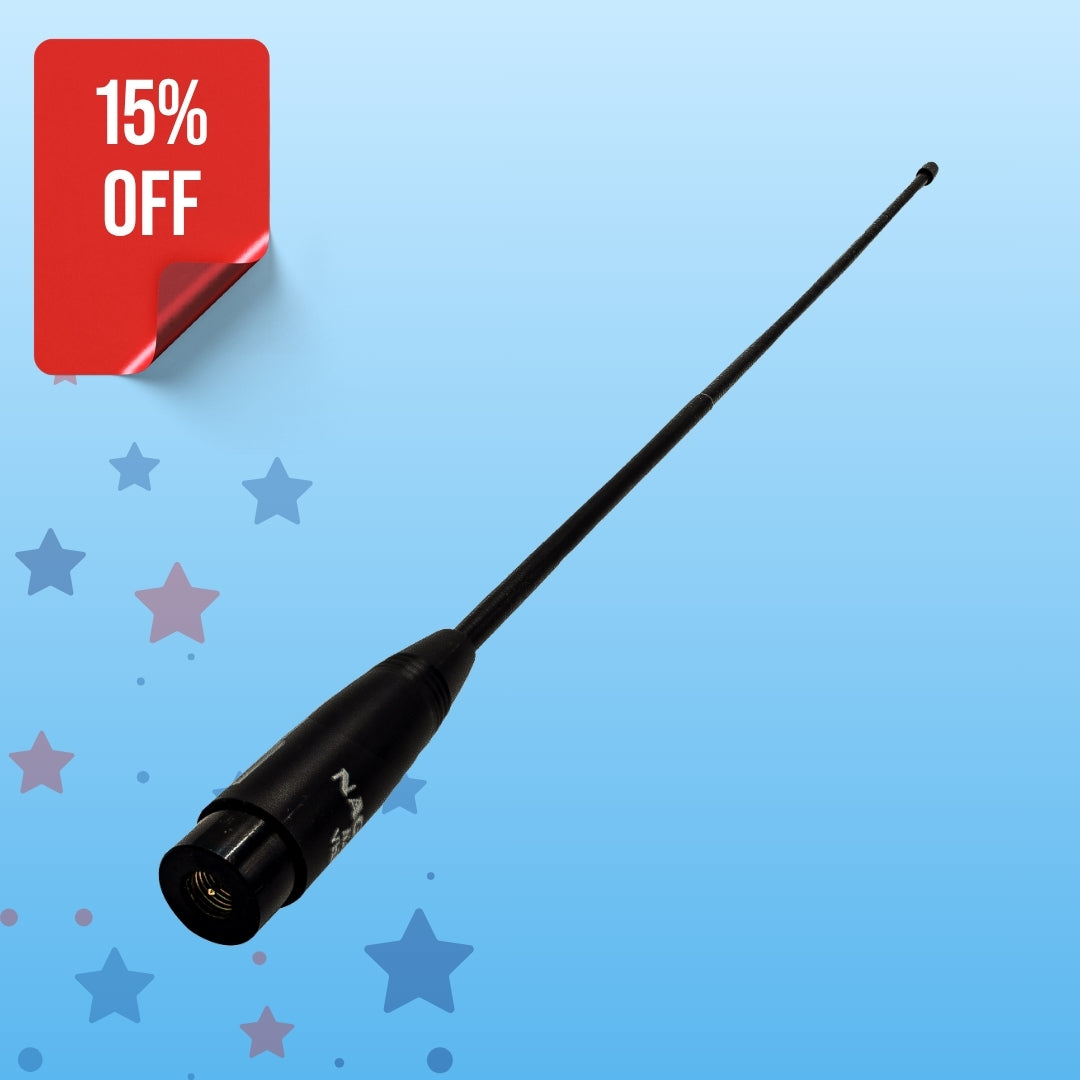 Genuine Nagoya NA-771 15.6-Inch Whip VHF/UHF (144/430Mhz) Female