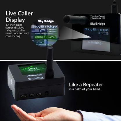 skybridge max with live caller discplay and like a repeater