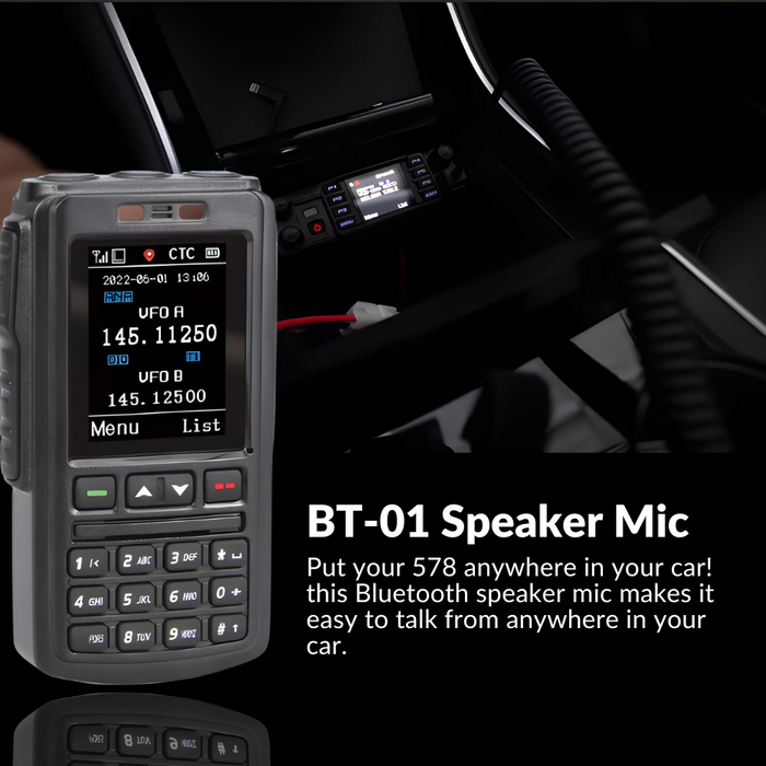 BT-01 Speaker Mic Features