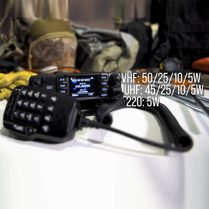 AnyTone 578 with Microphone on shelf