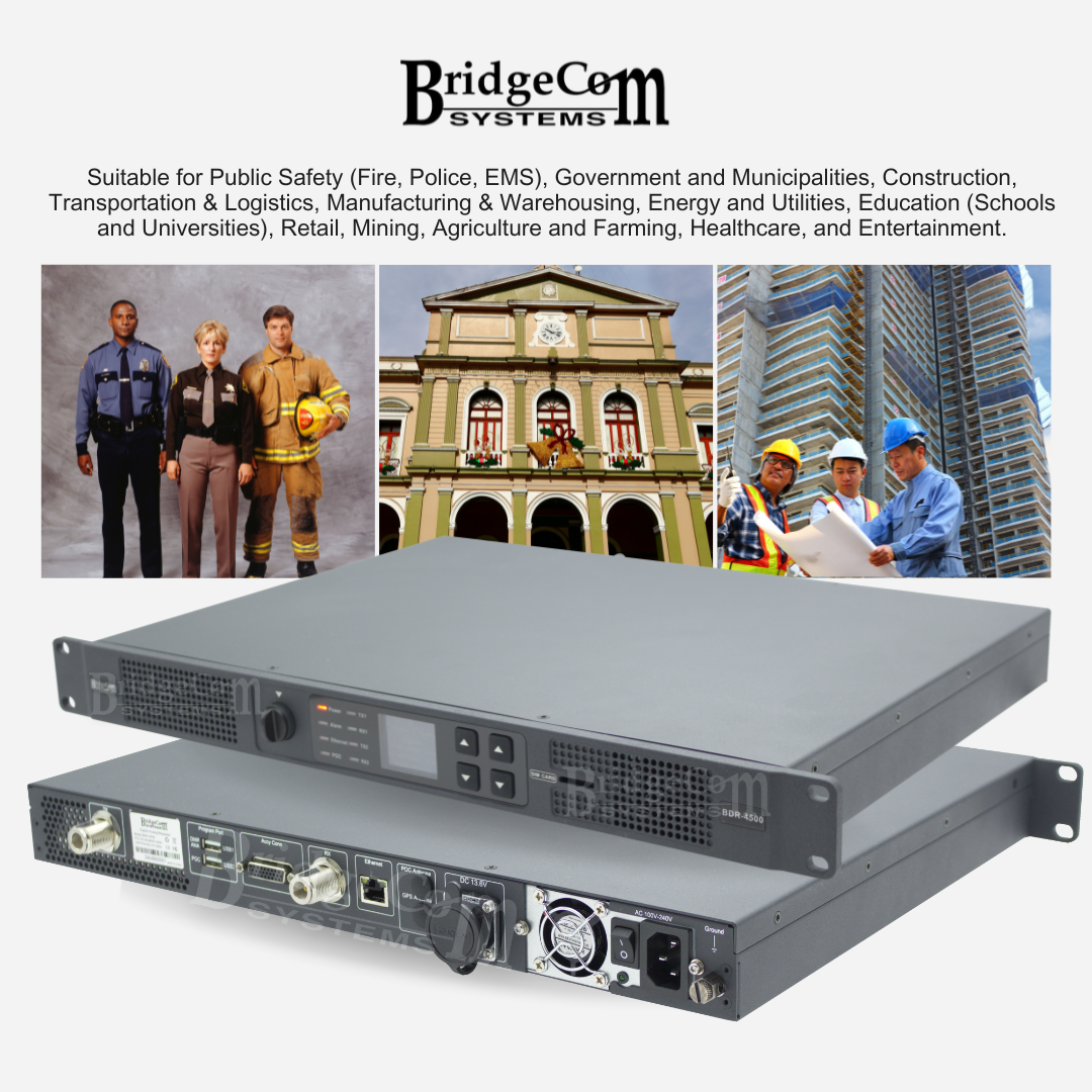 Two BDR repeaters.   Front and back images.  Suitable for all industries.