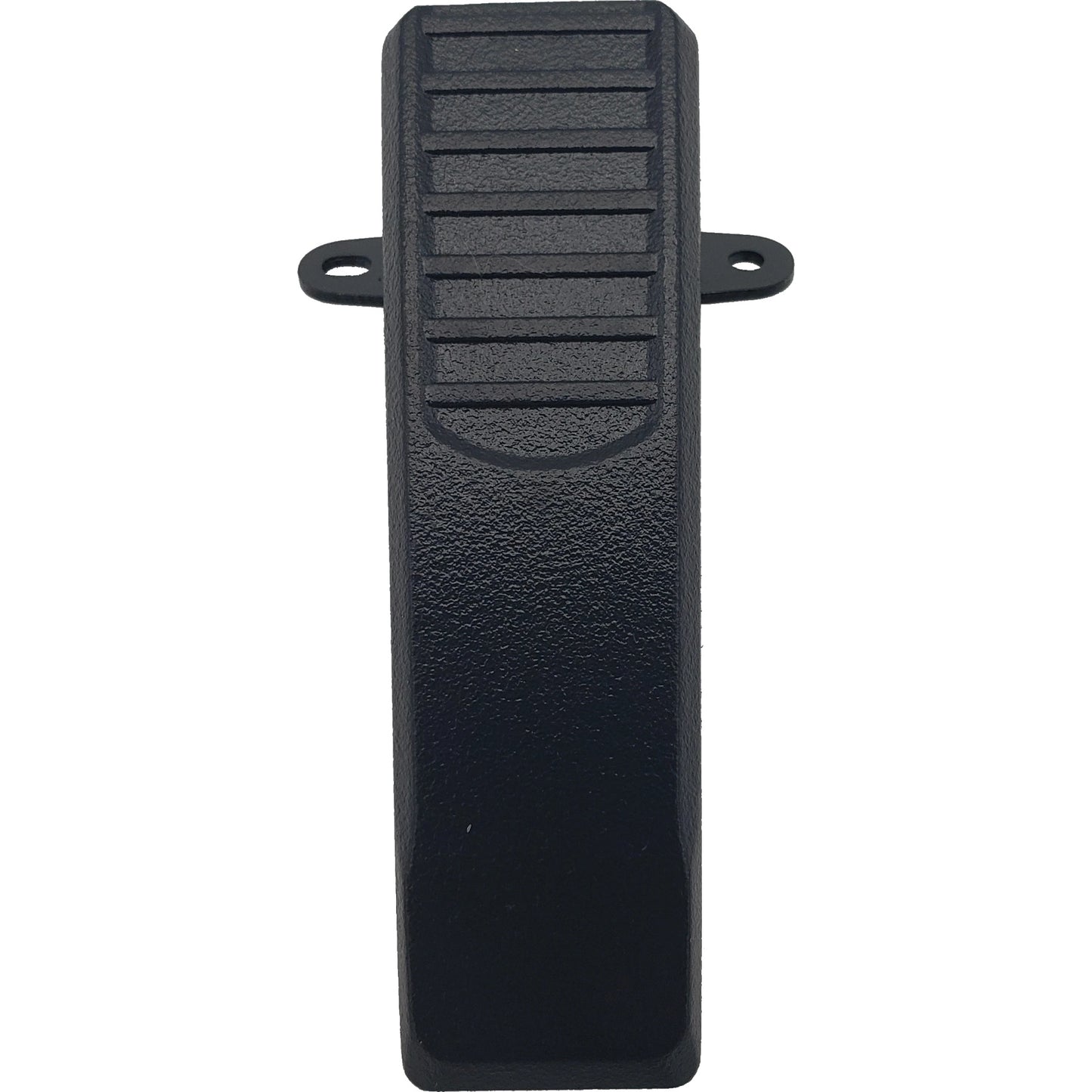 Anytone/Maverick B-Stock Retro Drop-In battery SALE!!! Compact black plastic unit with a textured, grooved top and dual mounting holes, shown vertically on a white background—sized for handheld devices for easy installation.