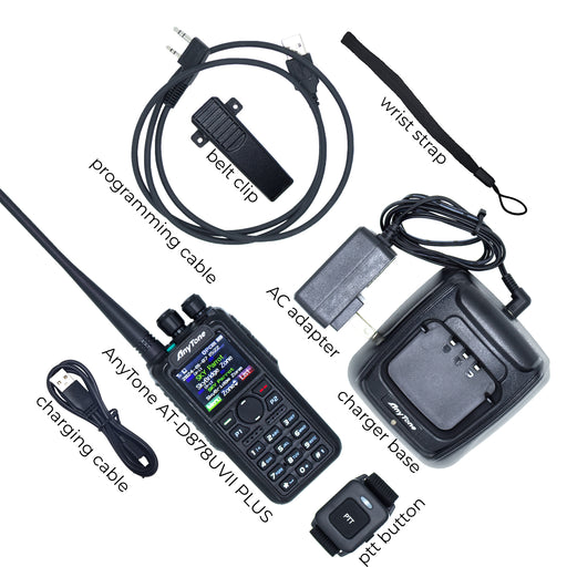 AnyTone 878 with accessories