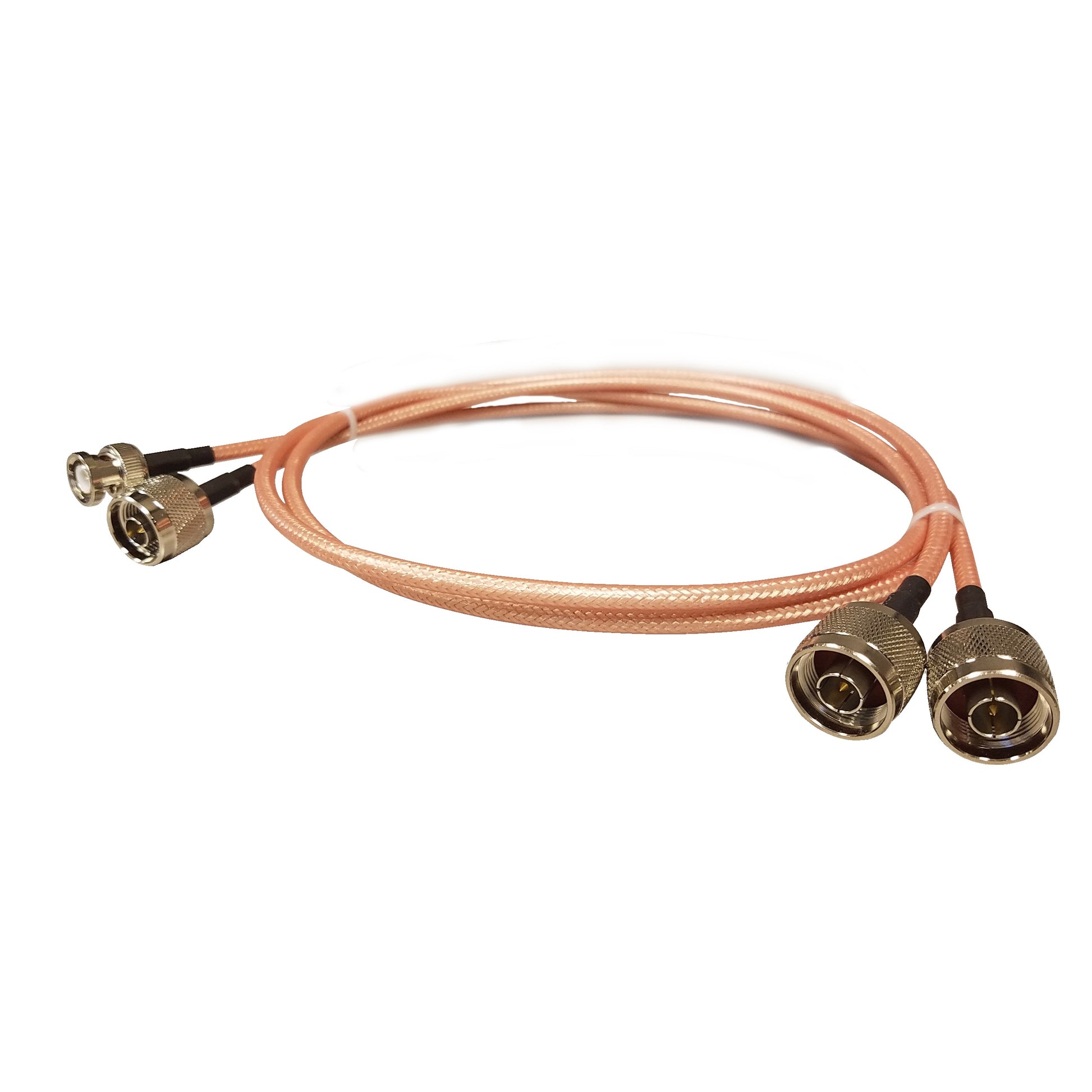 BridgeCom Systems 3' RG142 N-Male to N-Male - 3' RG142 N-Male to BNC-Male Duplex Cable Kit