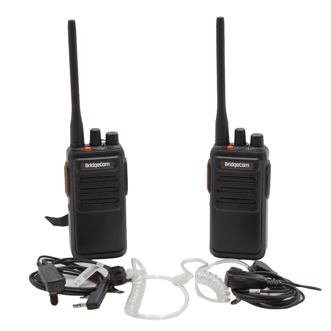Pair Echo radios with security style ear pieces
