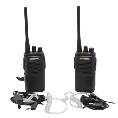 Pair Echo radios with security style ear pieces