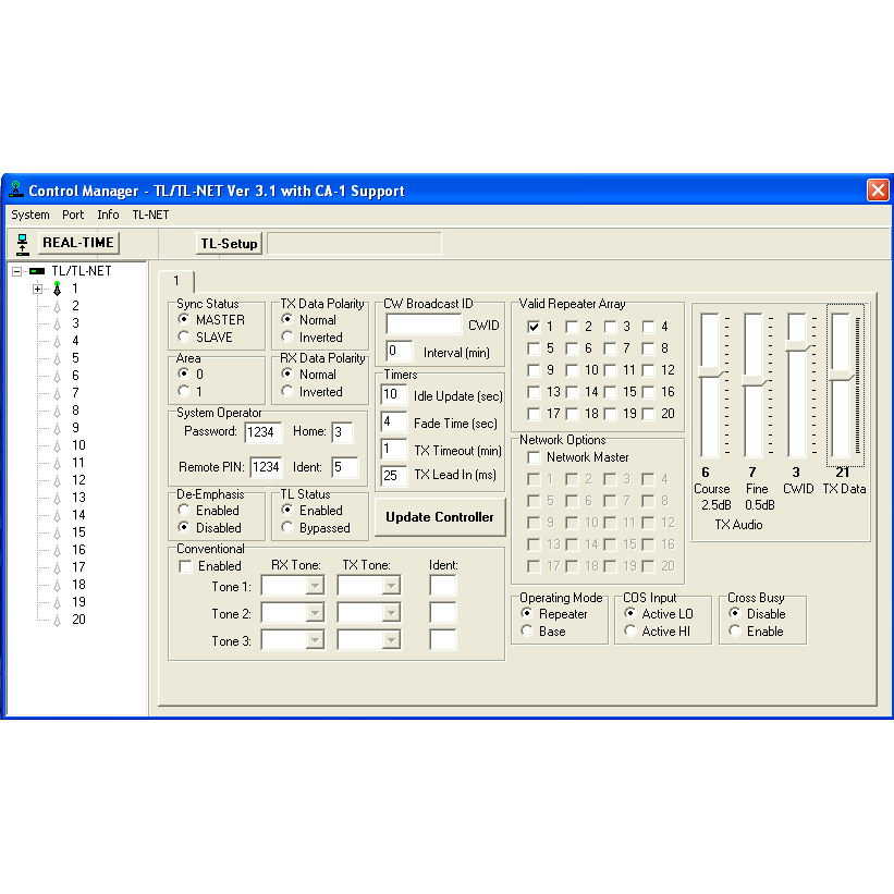 TL/TL-NET Control Manager Software – BridgeCom Systems